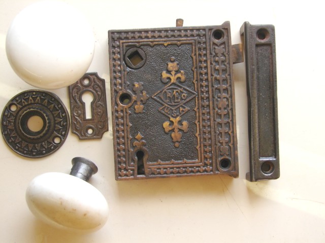 Early Fancy Door Rim Locks