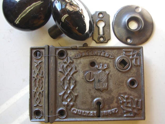 Early Fancy Door Rim Locks