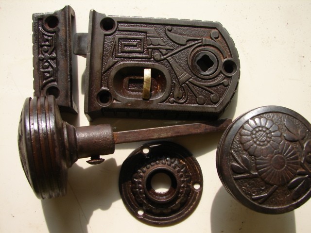Early Fancy Door Rim Locks