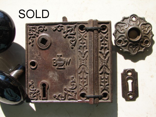 Early Fancy Door Rim Locks
