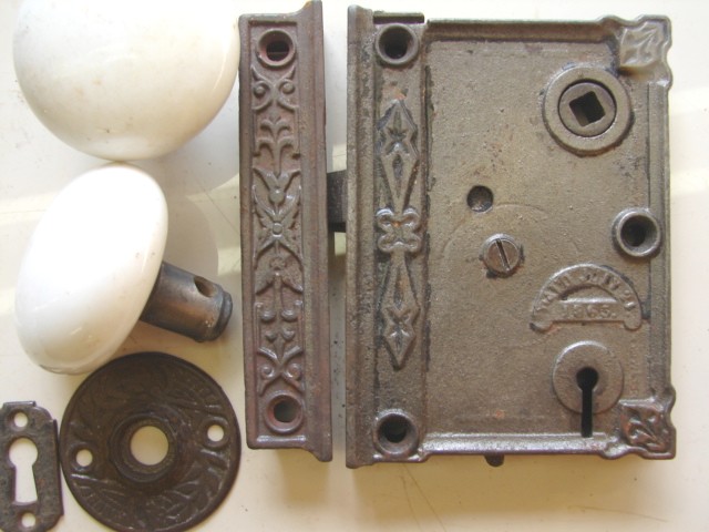 Early Fancy Door Rim Locks