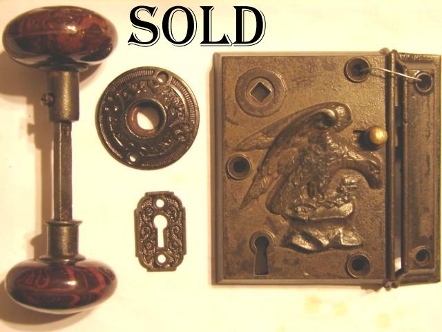 Early Fancy Door Rim Locks