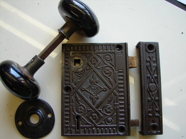 Early Fancy Door Rim Locks