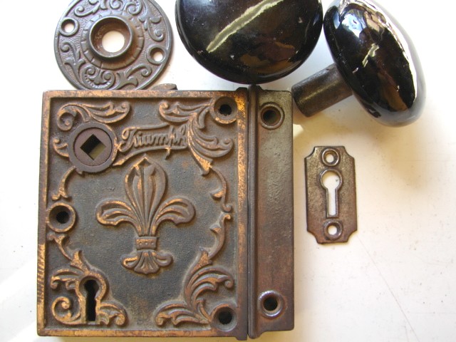 Early Fancy Door Rim Locks