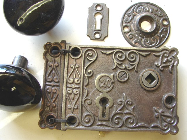 Early Fancy Door Rim Locks