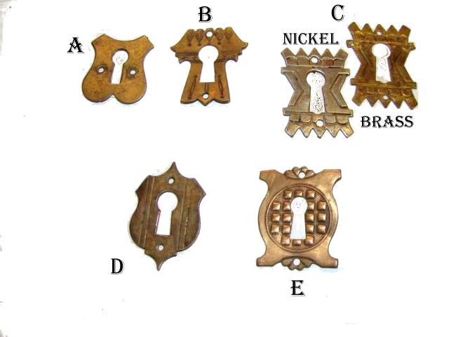 Antique Stamped Escutcheons