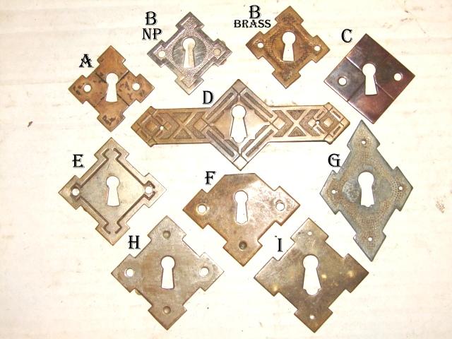 Antique Stamped Escutcheons