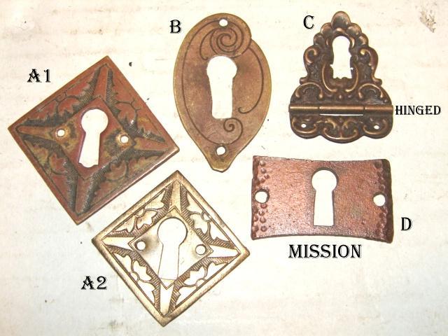 Antique Stamped Escutcheons