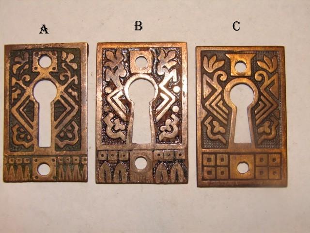 ANTIQUE RESTORATION HARDWARE AT ROBINSONS ANTIQUES ESCUTCHEONS