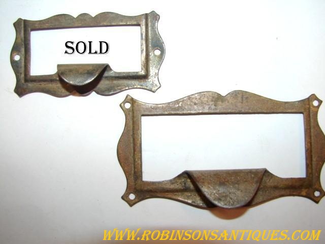 Antique Restoration Hardware, File Card Holder