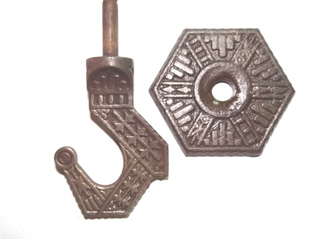  Antique Restoration Hardware, Kerosene Lamp and Plant Hanging Hooks