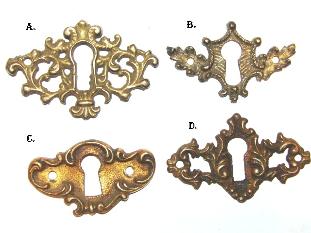 ANTIQUE RESTORATION HARDWARE AT ROBINSONS ANTIQUES ESCUTCHEONS