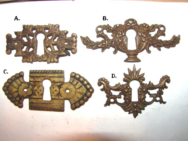ANTIQUE RESTORATION HARDWARE AT ROBINSONS ANTIQUES ESCUTCHEONS