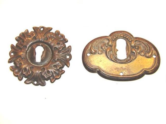 ANTIQUE RESTORATION HARDWARE AT ROBINSONS ANTIQUES ESCUTCHEONS