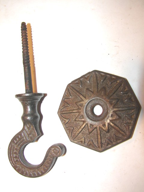  Antique Restoration Hardware, Kerosene Lamp and Plant Hanging Hooks