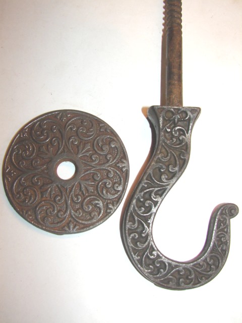  Antique Restoration Hardware, Kerosene Lamp and Plant Hanging Hooks
