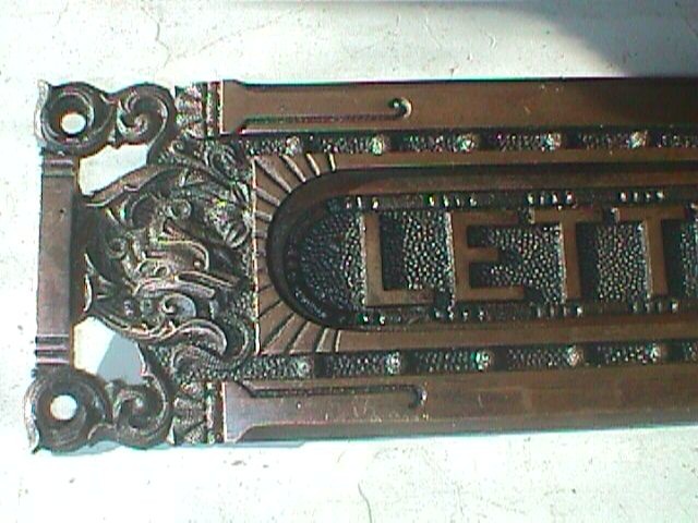 Antique Restoration Hardware, Mail Slot