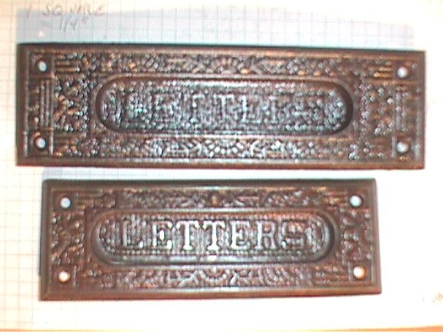  Antique Restoration Hardware, Mail Slot